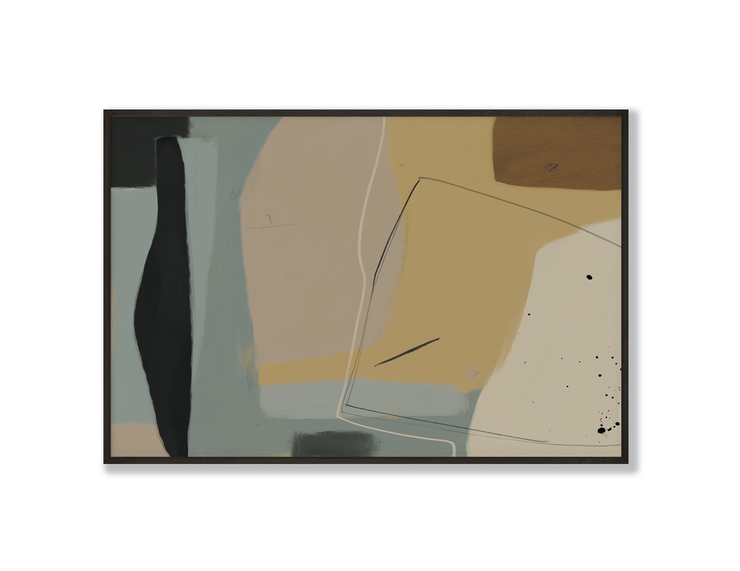 Large Abstract Painting Neutral Abstract Art Instant Etsy