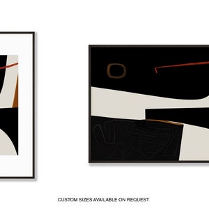 Contemporary Japandi Abstract Digital Print Instant Download, 20x20 40x40 Modern Wall Decor Art, Size Customization image 10