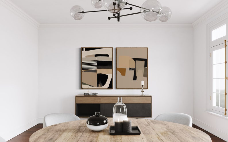 Contemporary Abstract Art Prints Bundle Set of 2 Digital Downloads Modern Home Decor High-Resolution Printable Wall Art image 5