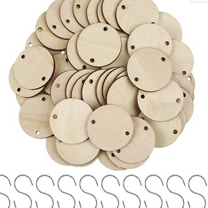 Birthday Board Tags 1.5&quot;, Birthday Board Circle Discs, Additional Birthday Sign Circle Tags for Birthday Board, Birthday Board Hooks