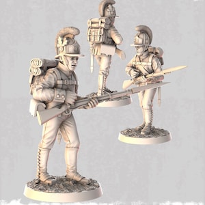Austrian Infantry German 1809 Fusiliers 3D Printed Model Figures - Napoleonic Era