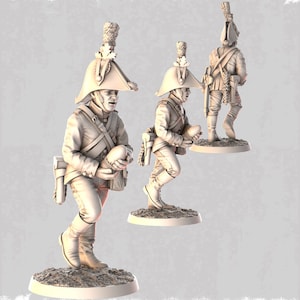 Austrian Artillery 3D Printed Model Figures - Napoleonic Era