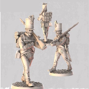 Austrian Infantry Grenzer (Frontier troops) 3D Printed Model Figures - Napoleonic Era
