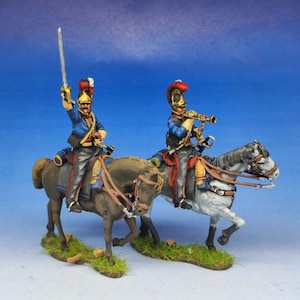 British Cavalry Royal Horse Guards (The Blues) 3D Printed Model Figures - Napoleonic Era