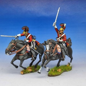 British Cavalry 1st and 2nd Life Guards 3D Printed Model Figures - Napoleonic Era