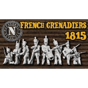 French Grenadiers 3D Printed Model Figures - Napoleonic Era