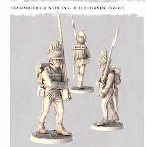 Austrian Infantry Hungarian Grenadiers 3D Printed Model Figures - Napoleonic Era