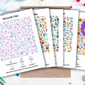 Printable I-spy Games, 5 Sheets, Easy Printable Game, Digital Download, Activity Sheets - Etsy