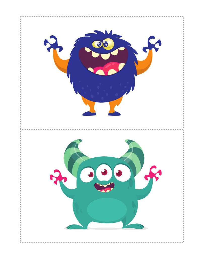 Monster Scavenger Hunt, Birthday Party Game, Printable, Digital ...