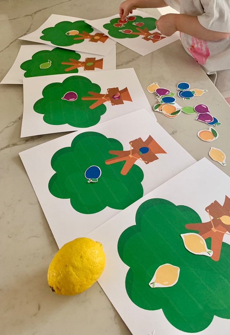 Printable Color Sorting Game, Colour Activity, Classroom, Kindergarten