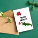 Printable Birthday Card, Crocodile Birthday Card, Digital Download - Etsy