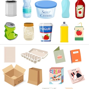 Printable Recycling Sorting Game, Earth Day Activity, Classroom ...