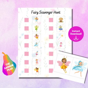 Fairy Scavenger Hunt, Birthday Party Game, Woodland, Printable, Digital ...