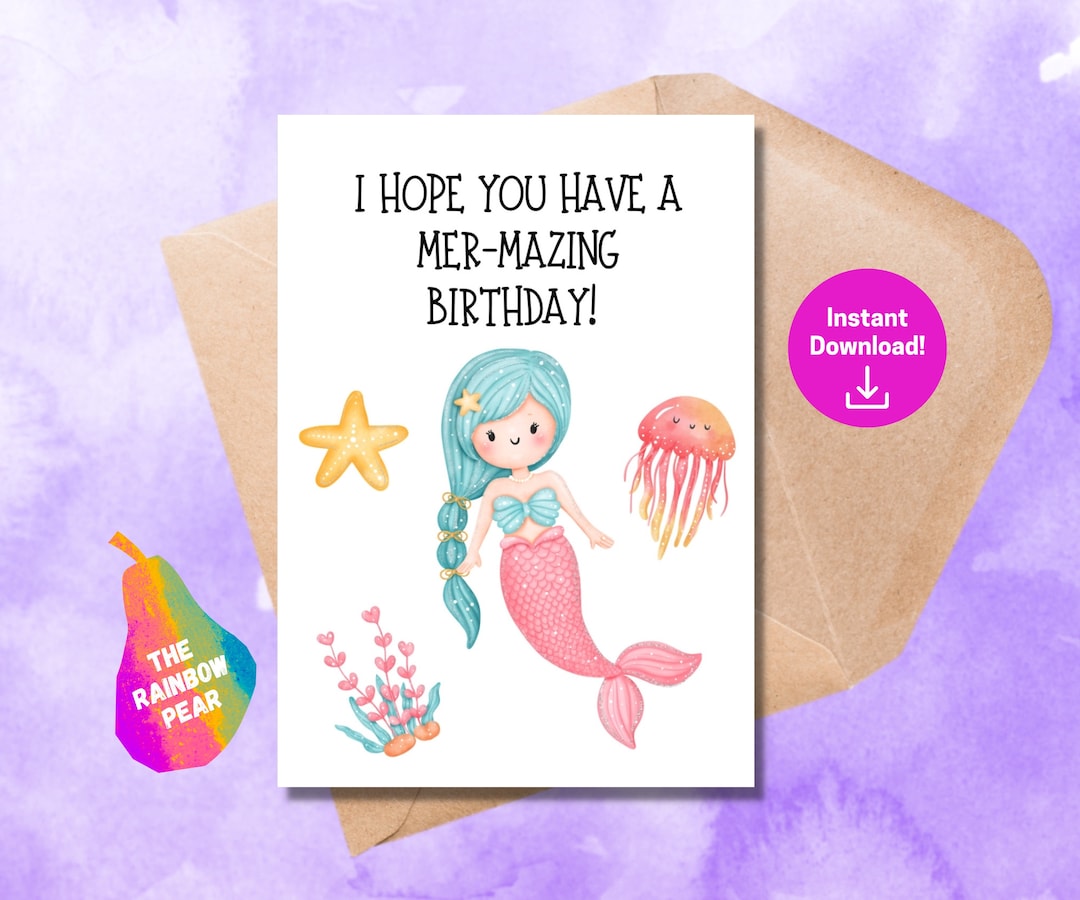 printable-birthday-card-mermaid-birthday-card-digital-download-greeting-card-etsy