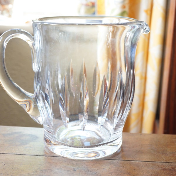 Signed Waterford Crystal Cut Glass Pitcher Jug