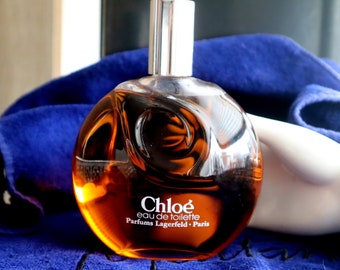 Rare grande bouteille de parfum factice publicitaire/présentoir de 8 oz / 240 ml Lagerfeld Chloé pour votre collection, boudoir, cadeau