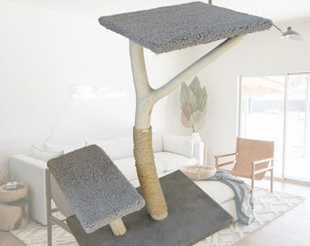 Arbre A Chat Bois Etsy France