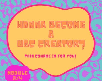 UGC Course - MODULE 2 (2/4) | UGC Creator Bundle | User Generated Content | ugc portfolio | ugc Creator Templates | ugc templates | ugc