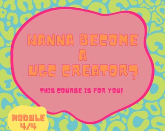 UGC Course - MODULE 4 (4/4) | UGC Creator Bundle | User Generated Content | ugc portfolio | ugc Creator Templates | ugc templates | ugc
