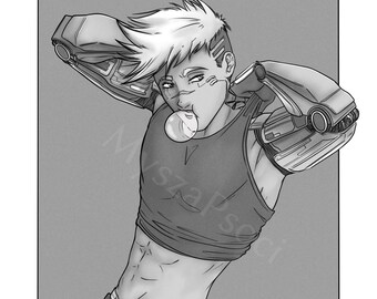 Anime Character Art Commission: aangepaste digitale fanart (dijportret)