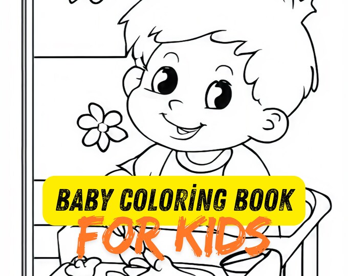 Baby Coloring Book for Kids | Fun and Educational Drawings | Digital PDF Download