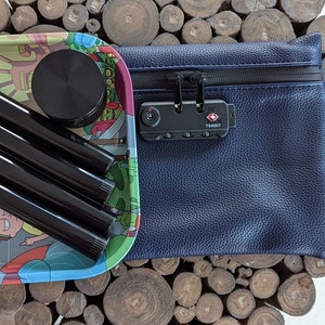 Ultimate Odor and Water-Proof Pouch with TSA Lock Kit - Complete Travel Solution for Smokers