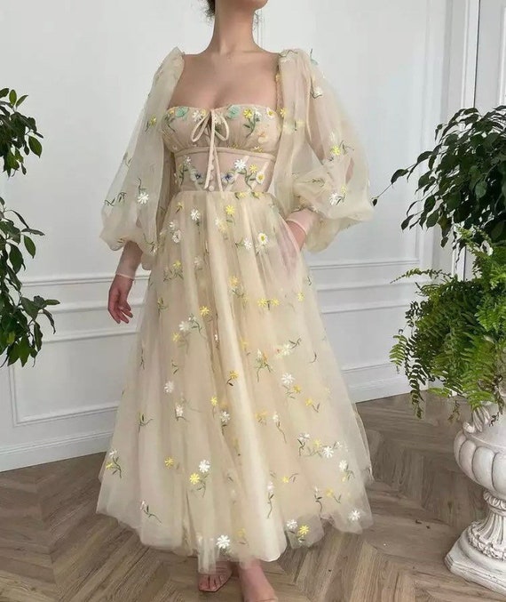 yellow fairy tale dress