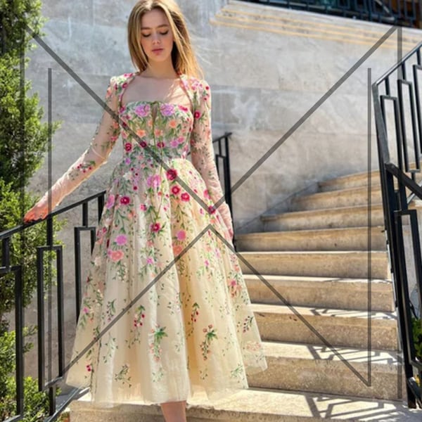 Tulle Cocktail Dress Etsy