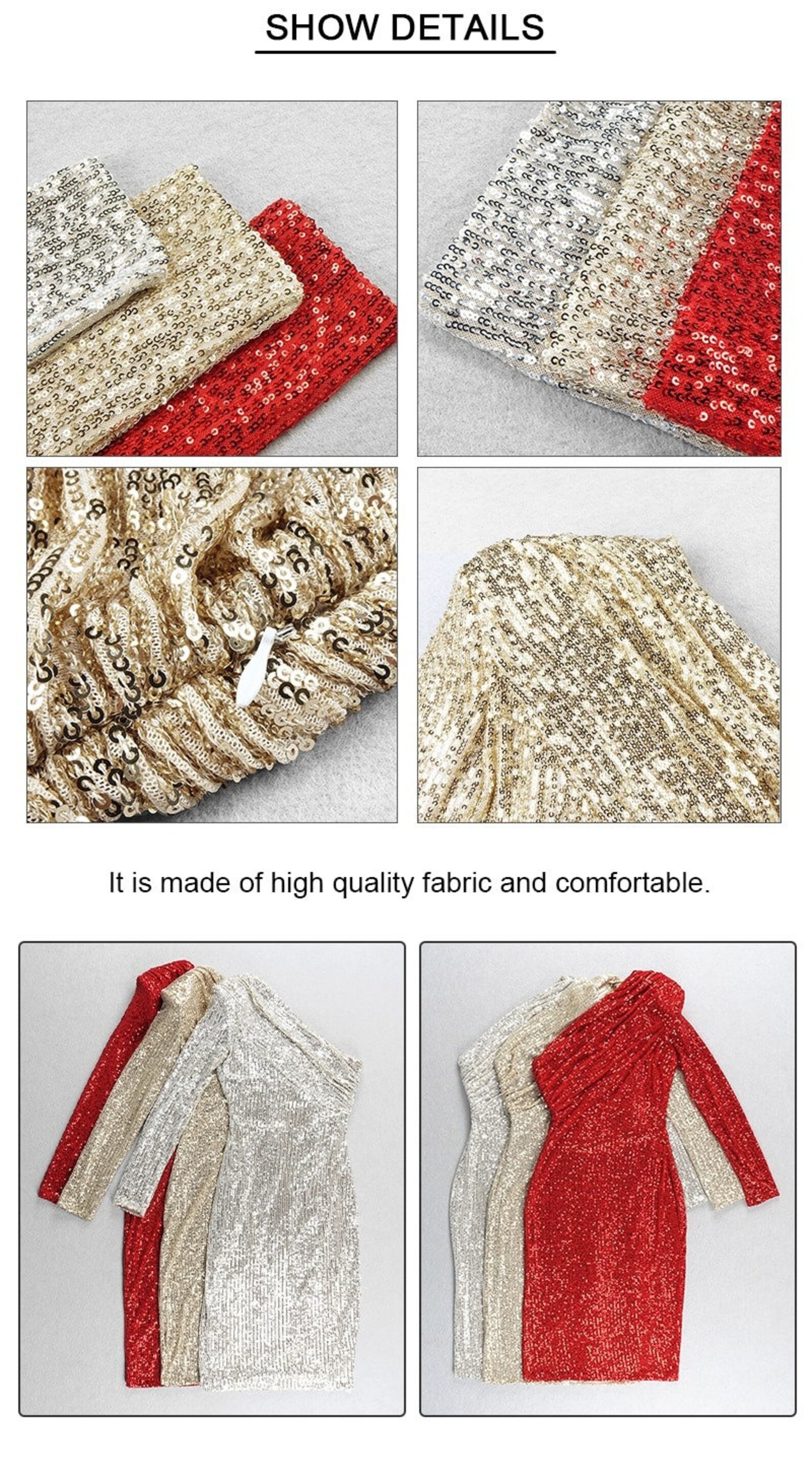 Shining New Year Dress / Glitter Christmas Dress / Silver Etsy