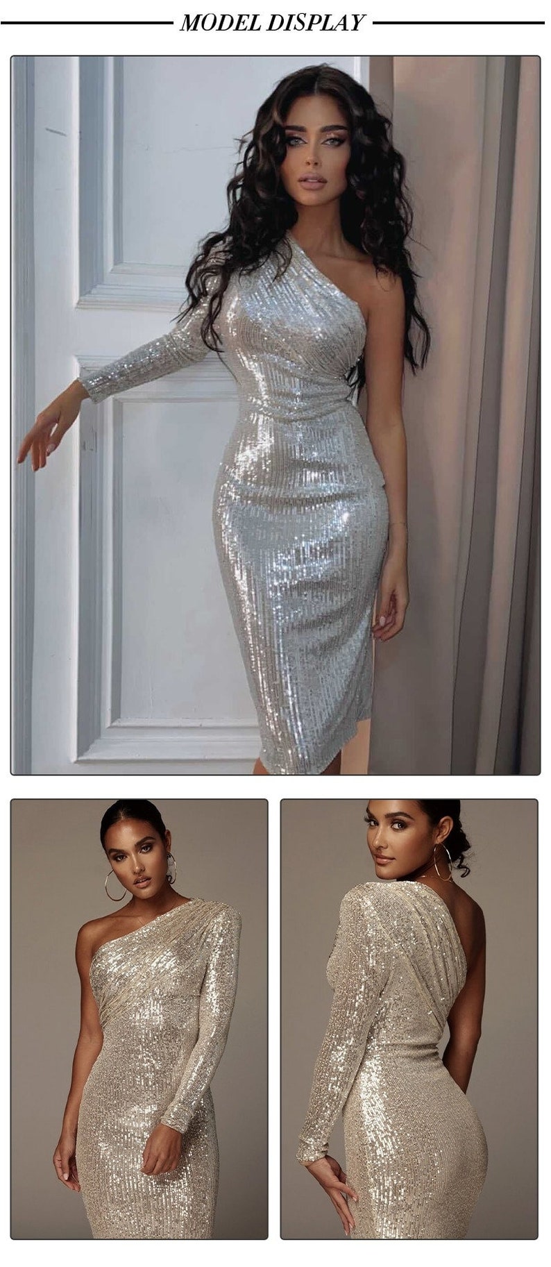 Shining New Year Dress / Glitter Christmas Dress / Silver Etsy