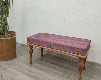 Piano Bench, Ottoman Bench, Kilim Dining Bench, Upholstered Bench, Rotary Wheels, Handmade Furniture, kitchen chair, living room bench,