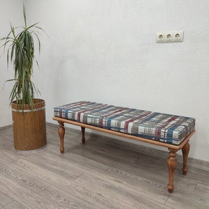 bench, piano bench, ottoman bench, Farmhouse Decor, Footstool Ottoman, Turkish Rug Bench, Footstool Bench, living room bench,