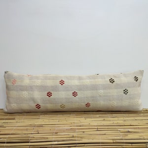 Kilim Pillow, Decorative Pillow, Throw Pillow, Floor Pillow, 12x36 Kilim Pillow, Turkish Kilim Pillow, Boho Corner Pillow, Home Decor, TN184