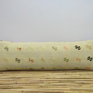 Large Size Kilim Pillow Cover, 12 x 36 inc, 30x90 cm, Long Lumbar pillow cover, Bedding Pillow, Turkish Handmade, Home Decorative, OD137