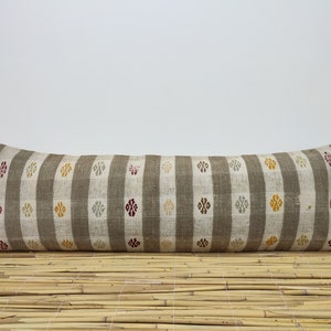 Kilim Pillow, Decorative Pillow, Throw Pillow, Floor Pillow, 12 x 36 Kilim Pillow, Turkish Kilim Pillow, Boho Pillow, Home Decor, OD070