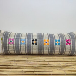 lumbar pillow, home decor pillow, anatolian pillow, striped lumbar kilim pillow cover, decorative throw pillow, 12x36 pillow cover, OD135