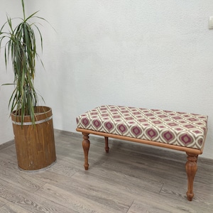 Handmade Bench Legs, Coffee Table Legs, Footstool Ottoman, Turkish Velvet Bench, Long Seat, Boho Entry Bench, Handmade Bench, Wood Bench,