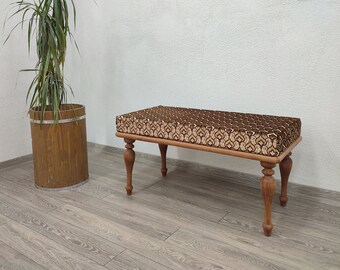 Red Bench, Entryway Bench, Handmade Bench, Wood Work Bench, Ottoman, Dining Bench, Sitting bench, Front Door Bench, Piano Bench