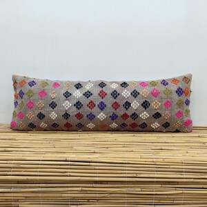 Big Size Pillow, 12x36 inc, Extra Long Lumbar, Kilim Pillow, Bedding Lumbar Pillow, Decorative Pillow, Home Decoration, kilim cushion, OD457