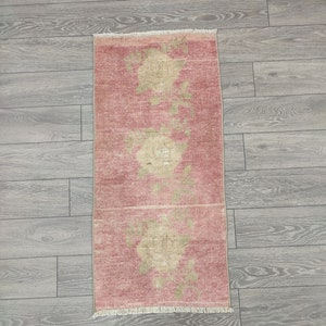 Turkish Kilim, Handmade Kilim, 1.5 x 3.1 Ft., Kilim Rug, Rainbow Rug, Boho Decor, Colourful Kilim, Frontdoor Rug, Entry Rug, Bath Mat, Y44