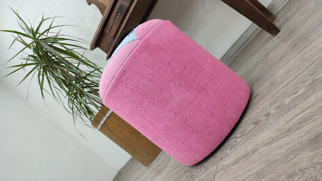 Vintage Kilim Ottoman Pouf Handmade Kilim Pouf Kilim Etsy