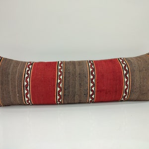 Kilim Pillow, Decorative Pillow, Throw Pillow, Floor Pillow, 12 x 36 Kilim Pillow, Turkish Kilim Pillow, Boho Pillow, Home Decor, OD143