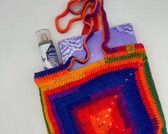 Borsa tote arcobaleno