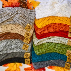 Knitted/Crocheted Newborn/Toddler/Adult Twisted Ribbed Headbands, Ear Warmer For Cold Weather, Headwear Styles, Head Accessories