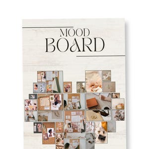 Tableau Vision Board Vert Beige - Digital Planner pour LOA et Productivité