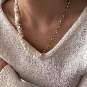Shell necklace, Natural shell, Stainless steel, Trendy jewelry, Boho beach atmosphere, Women&#39;s necklace