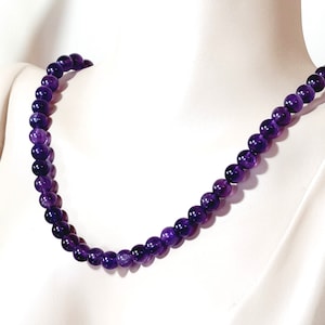 Vintage Amethyst Bead Necklace