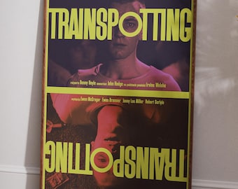 Trainspotting Alternative Movie Poster Original Polish poster, Polish poster, retro wall art, vintage poster, aesthetic, art, 50x70