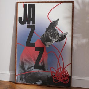 Spooky Jazz Original Polish poster, Polish poster, retro wall art, vintage poster, aesthetic, art, 50x70