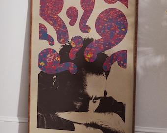 Alcohol disrupts the poetry of thinking Original Polish poster, Polish poster, retro wall art, vintage poster, aesthetic, art, 50x70